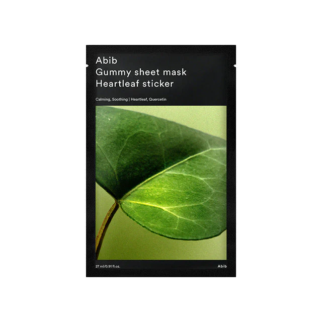 Gummy Sheet Mask #Heartleaf Sticker 27ml - 1ea