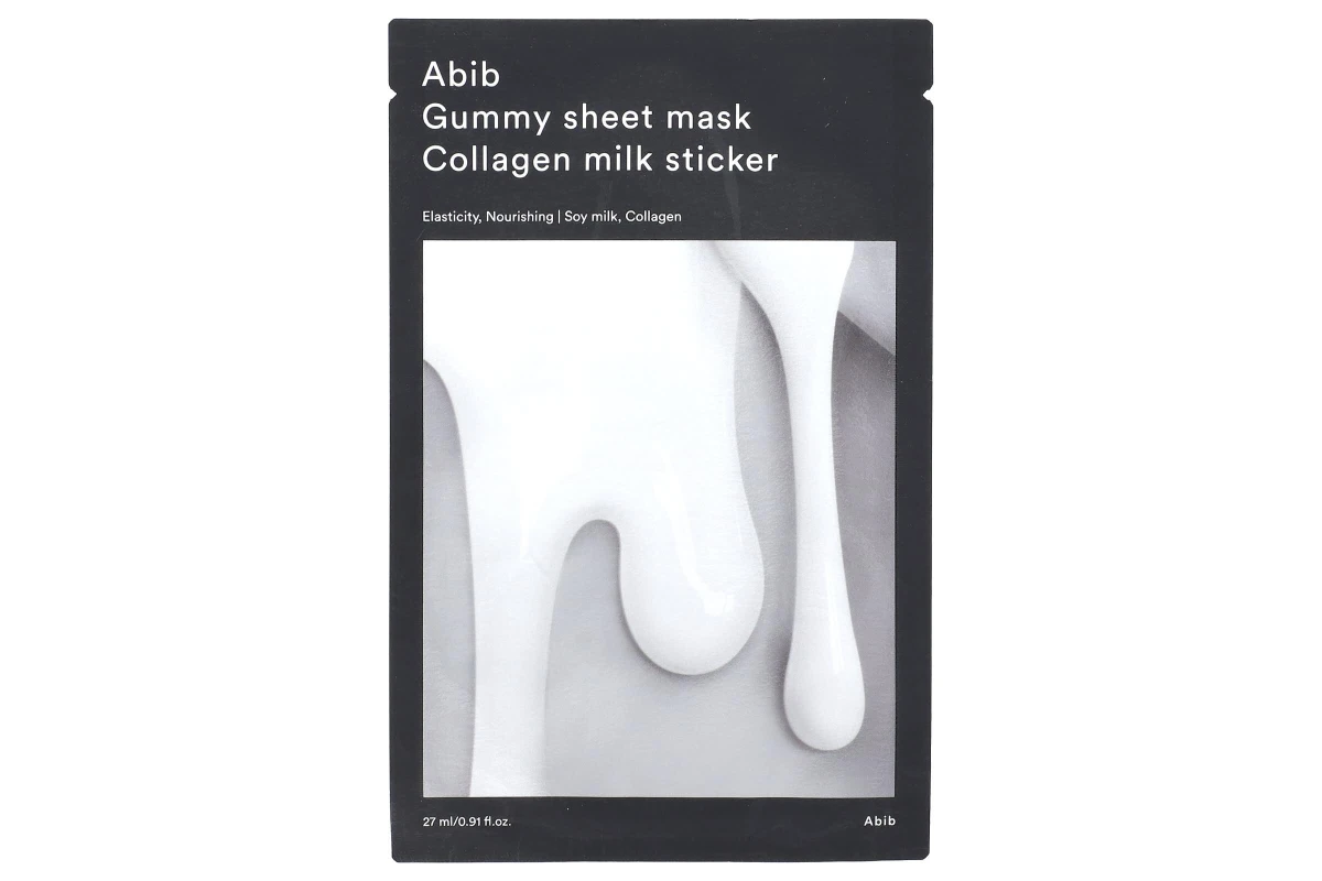 Gum Sheet Mask Collagen Milk Sticker, 1ea