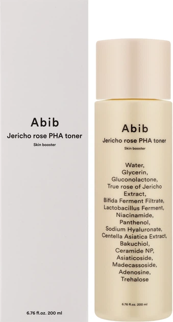 Jericho Rose PHA Toner Skin Booster, 200ml